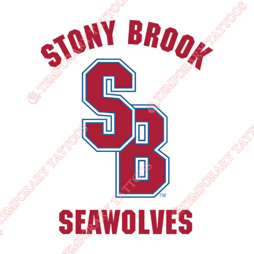 Stony Brook Seawolves Customize Temporary Tattoos Stickers NO.6400